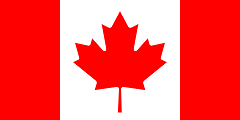 カナダの国旗（メイプルリーフフラッグ）