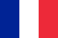 フランスの国旗（トリコロール）