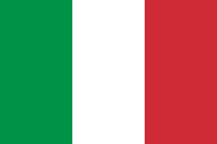 イタリアの国旗（トリコローレ）