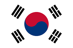 韓国の国旗（太極旗）