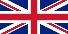 イギリスの国旗（ユニオンジャック）