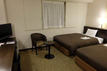 西鉄イン高知 はりまや橋 ツインルーム 21平米(2016年8月)