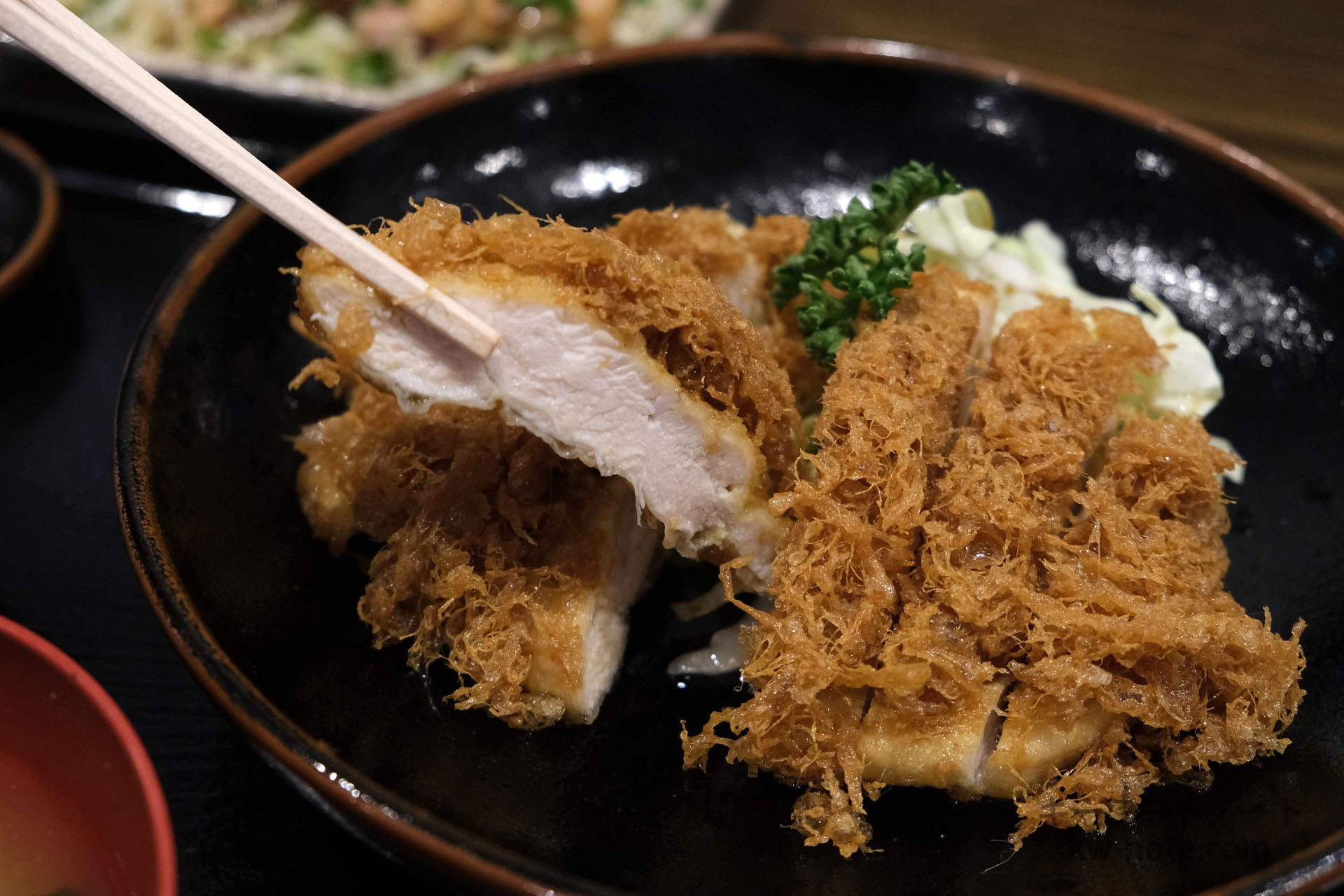 チキン南蛮の肉の断面