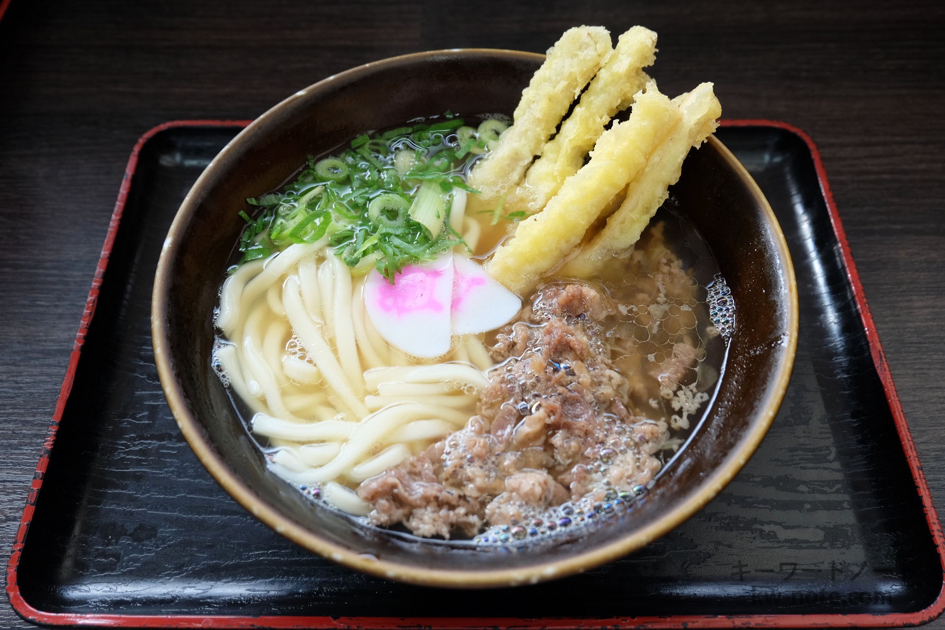 肉&ゴボ天うどん